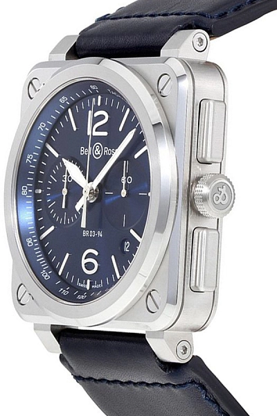Bell & Ross 蓝钢腕表 BR0394-BLU-ST/SCA
