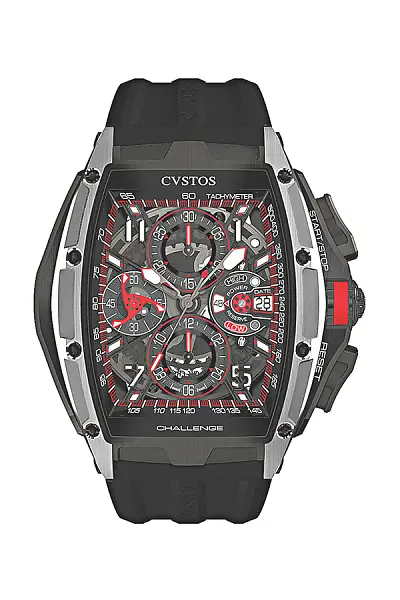 Cvstos Chrono Grey Brancard Black Titanium/黑红计时码表