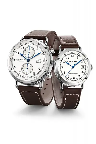 汉米尔顿卡其色海军先锋自动计时码表 H77706553