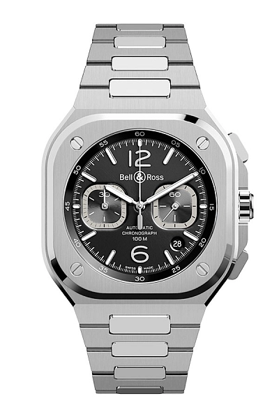 Bell & Ross BR 05 Chrono黑钢计时码表 BR05C-BL-ST/SST