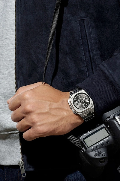 Bell & Ross BR 05 Chrono黑钢计时码表 BR05C-BL-ST/SST