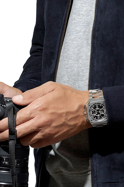 Bell & Ross BR 05 Chrono黑钢计时码表 BR05C-BL-ST/SST