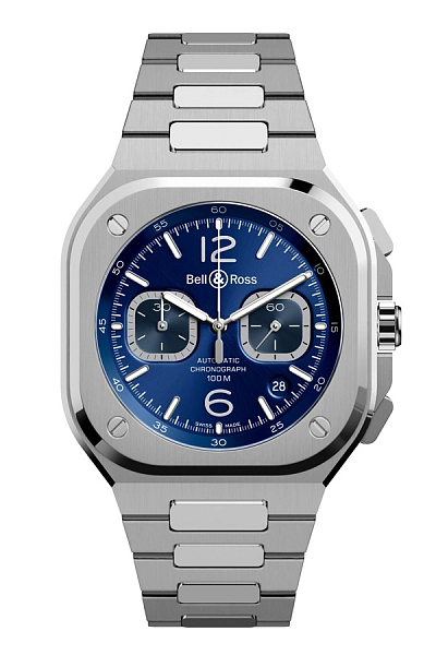Bell & Ross BR 05 Chono Blue Steel BR05C-BU-ST/SST