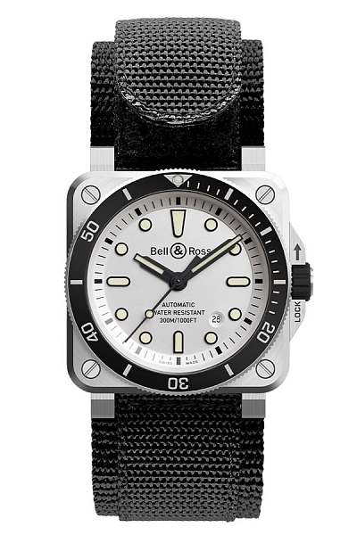 Bell & Ross BR03-92 Diver White BR0392-D-WH-ST/SRB