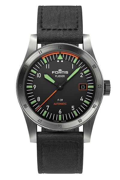 Fortis Flieger F-39 自动上链飞行员表带腕表 F4220006