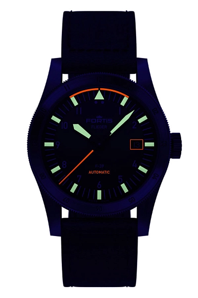 Fortis Flieger F-39 自动上链飞行员表带腕表 F4220006