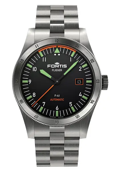 Fortis Flieger F-41 Automatic on Block Barcelet F4220008