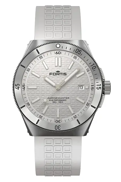 Fortis Marinemaster M-40 雪白色地平线表带 F8120009