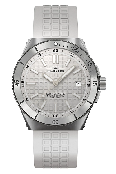 Fortis Marinemaster M-40 雪白色地平线表带 F8120009