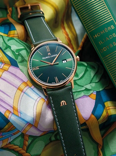 莫里斯-拉克鲁瓦 Eliros 绿色 40mm EL1118-PVP01-610