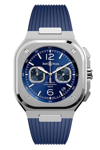 Bell & Ross BR 05 蓝钢计时码表 BR05C-BLU-ST/SRB