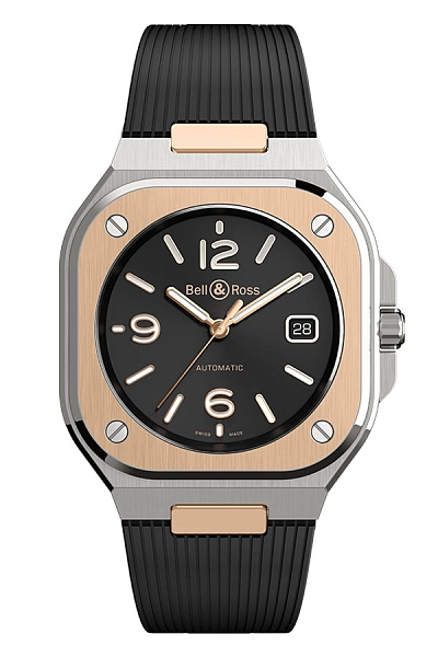 Bell & Ross BR 05 Black Steel & Gold BR05A-BL-STPG/SRB