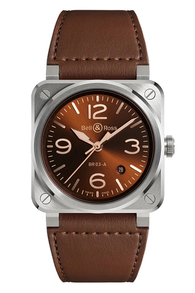 Bell & Ross 新款 BR 03 Golden Heritage BR03A-GH-ST/SCA