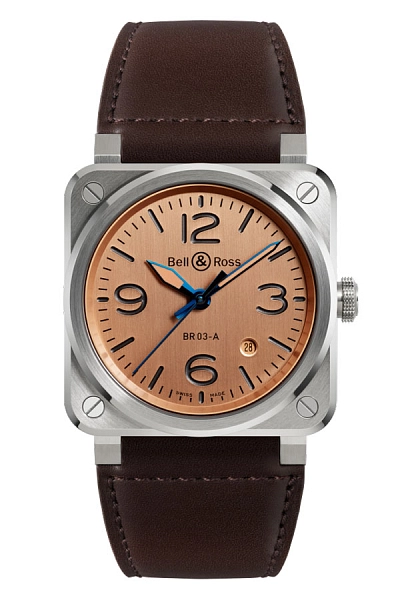 Bell & Ross 新款 BR 03 铜质腕表 BR03A-GB-ST/SCA