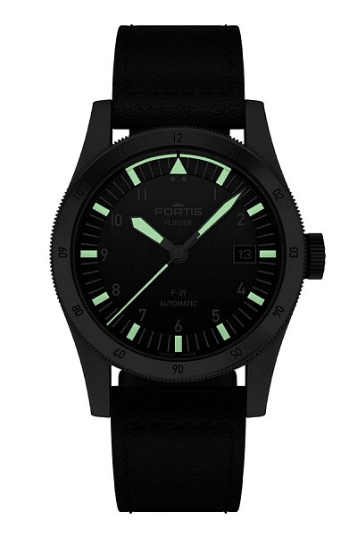 Fortis Flieger F-39 黑色飞行员表带 F4220016