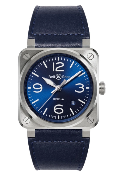 Bell & Ross BR 03 蓝钢腕表 BR03A-BLU-ST/SCA