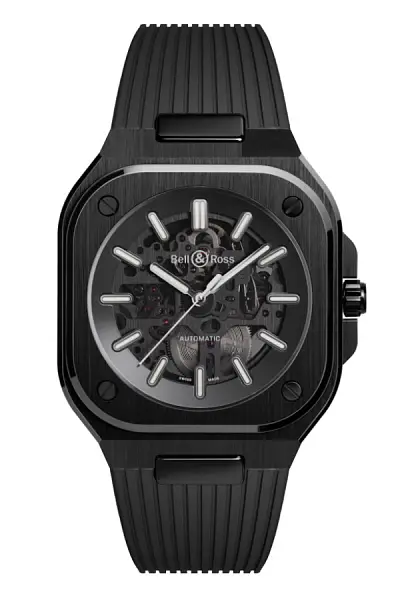 Bell & Ross BR 05 镂空黑色陶瓷腕表 BR05A-BL-SK-CE/SRB