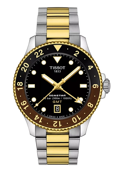天梭 Seastar 1000 石英 GMT T120.852.22.051.00