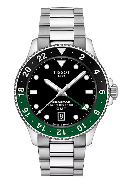 天梭 Seastar 1000 石英 GMT T120.852.11.051.00