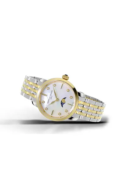 康斯登超薄月相腕表FC-206MPWD1S3B