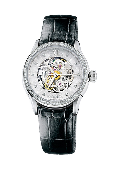 Oris Artelier镂空钻石腕表 01 560 7604 4919-07 5 16 60FC