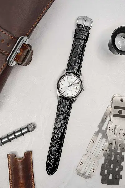 赫希带鳄鱼纹 L 12322850-2-18