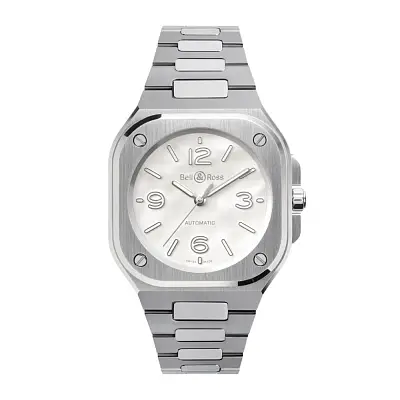 Bell & Ross Br-05 36毫米珍珠贝母钢腕表 BR05A-S-MP-ST/SST