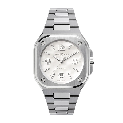 Bell & Ross Br-05 36毫米珍珠贝母钢腕表 BR05A-S-MP-ST/SST