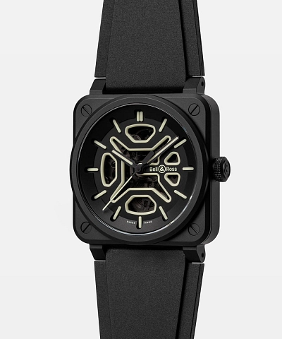 Bell & Ross BR-03 Skeleton Lum Ceramic BR03A-LM-SKCE/SRB