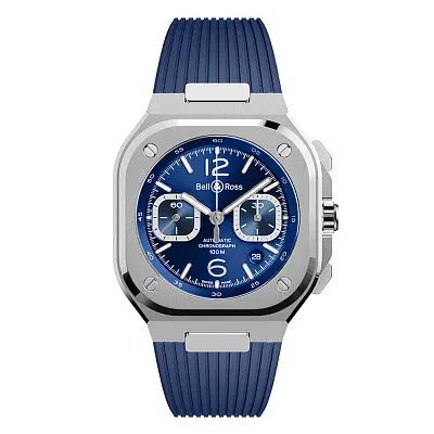 Bell & Ross BR 05 蓝钢计时码表 BR05C-BLU-ST/SRB