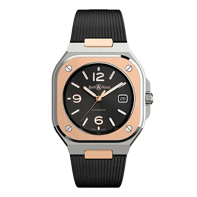 Bell & Ross BR 05 Black Steel & Gold BR05A-BL-STPG/SRB