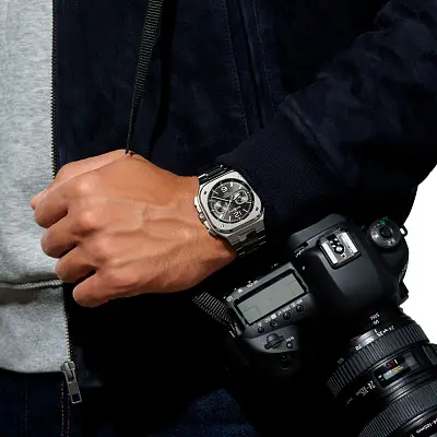 Bell & Ross BR 05 Chrono黑钢计时码表 BR05C-BL-ST/SST