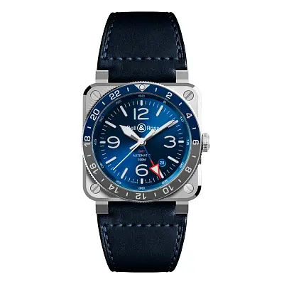 Bell & Ross BR 03-93 GMT Blue BR0393-BLU-ST/SCA