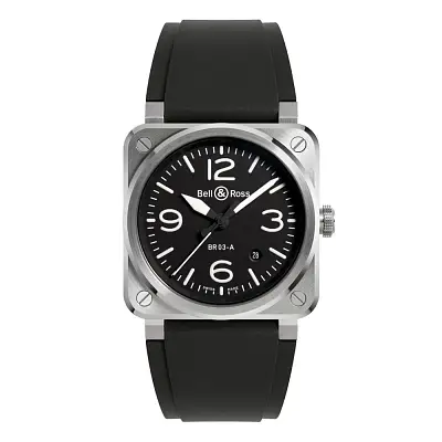 Bell & Ross 新款BR-03黑钢腕表 BR03A-BL-ST/SRB