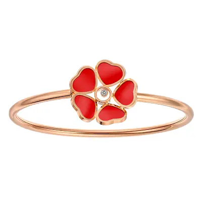 萧邦 Happy Hearts Flowers 金手镯 85A085-5803