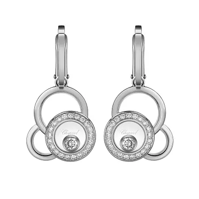 萧邦 Happy Diamonds 839769-1002 黄金耳环