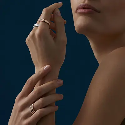 萧邦 Chopard Ice Cube 827702-5232 玫瑰金戒指