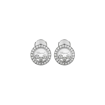 萧邦 Happy Diamonds 83A018-1201 黄金耳环
