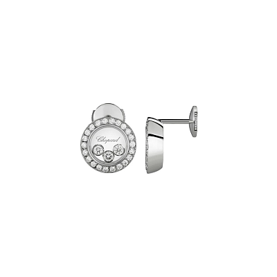 萧邦 Happy Diamonds 83A018-1201 黄金耳环