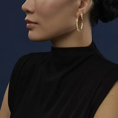 萧邦 Ice Cube 837702-0006 黄金耳环