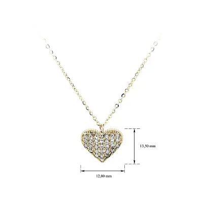 心形组合金项链