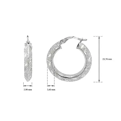 典雅白金耳环--质地细腻，效果独特