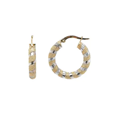 现代对比设计的优雅圆形耳环