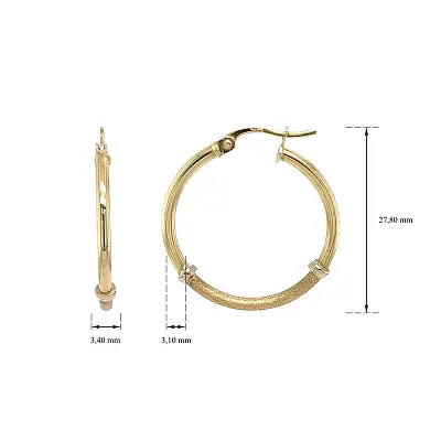 闪亮与哑光结合的独特圆形耳环