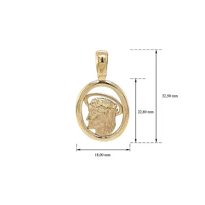 耶稣基督黄金吊坠--谦逊与爱的象征