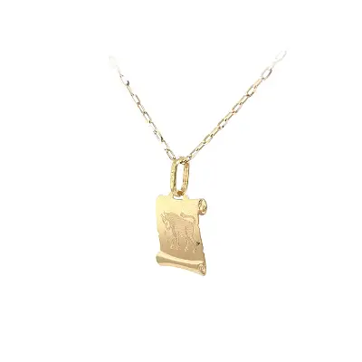 公牛星座黄金吊坠