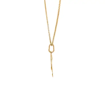 字母 U 黄金吊坠