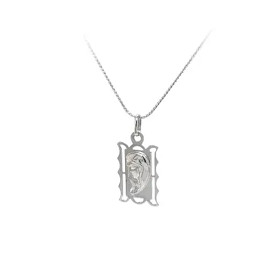 白金圣母玛利亚吊坠