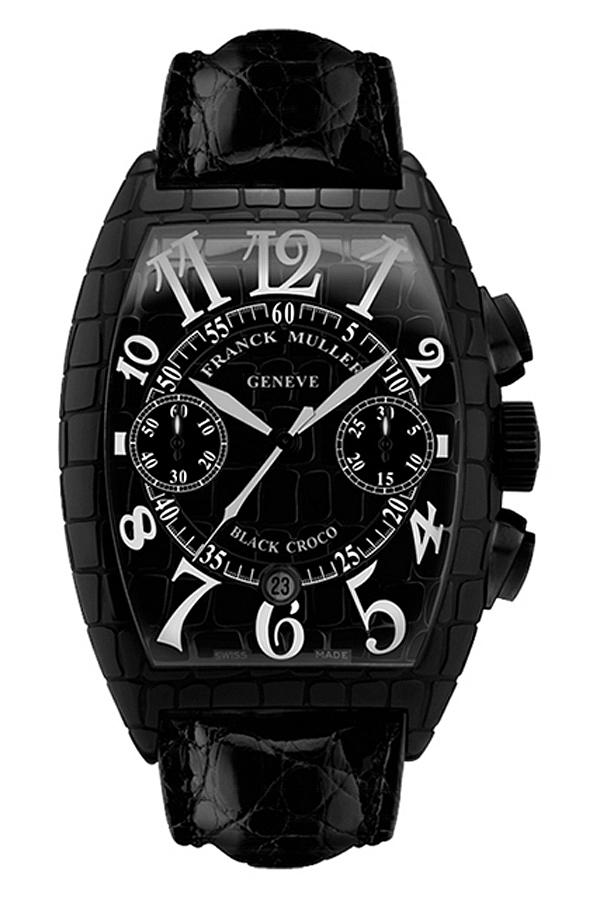 Franck Muller 黑色鳄鱼皮 8880 CC AT BLK CRO