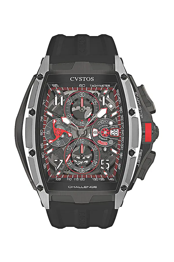 Cvstos Chrono Grey Brancard Black Titanium/黑红计时码表